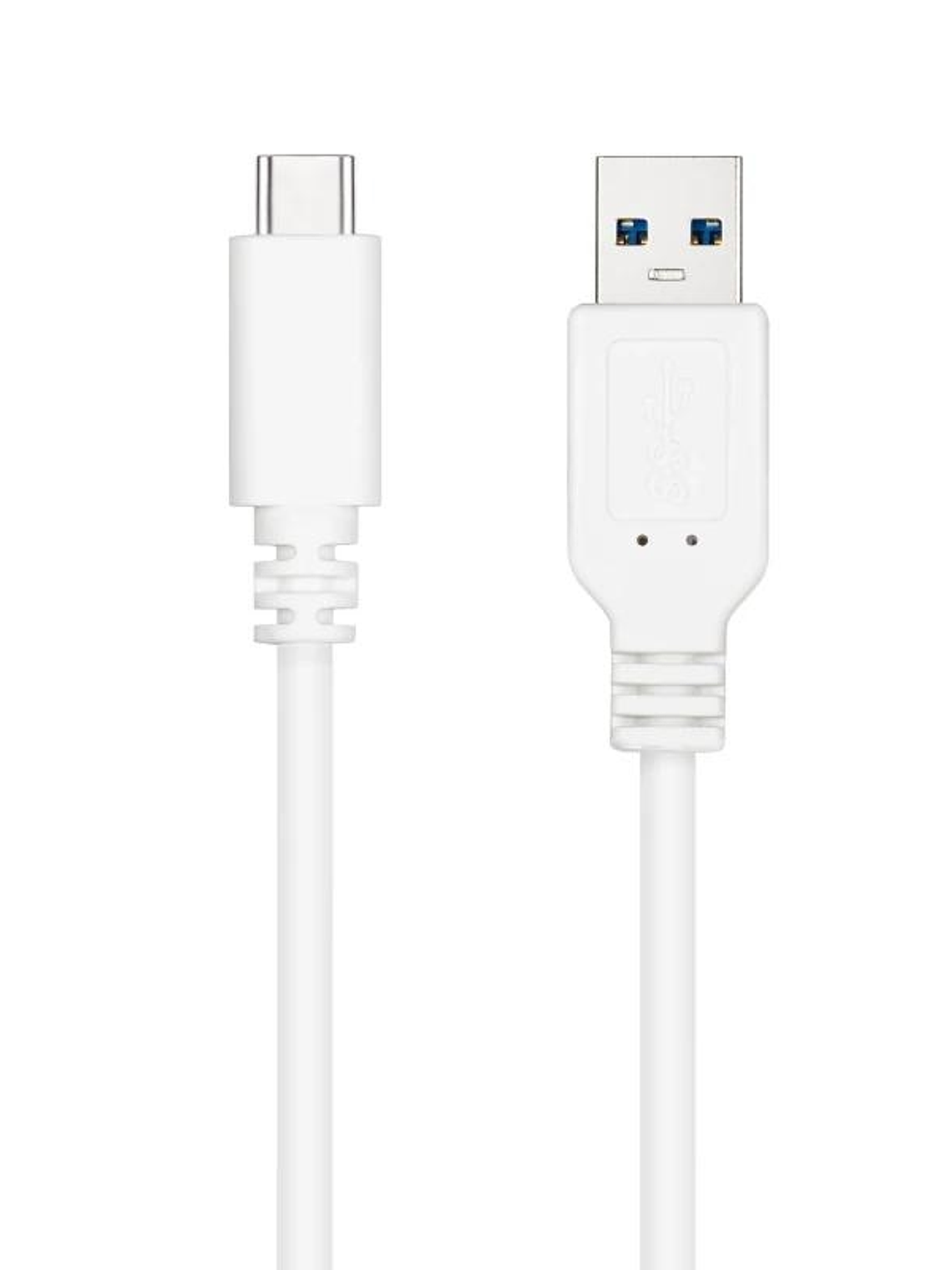 Nanocable Cable USB 3.1 Gen2 USB-C/A 0,5 M Blanco 1