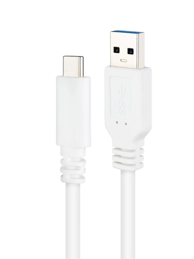 Nanocable Cable USB 3.1 Gen2 USB-C/A 0,5 M Blanco 3