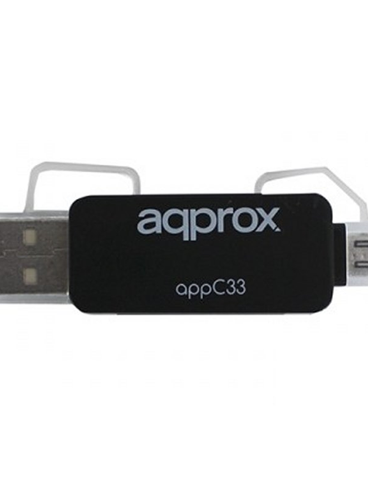 approx APPC33 Adaptador microSD/SD/MMC a USB/micro 1