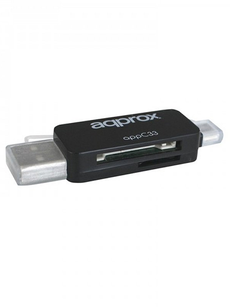 approx APPC33 Adaptador microSD/SD/MMC a USB/micro 2