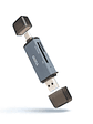 Tooq TQR-3001G Lector USB3.0 (USB-C+USB-A) SD/TF - Miniatura 1
