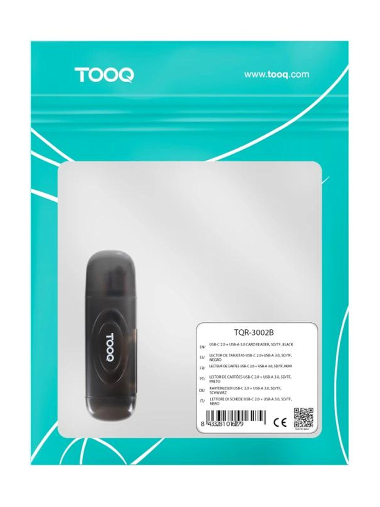Tooq TQR-3002B Lector tarjetas USB3.0 SD/TF Negro 2