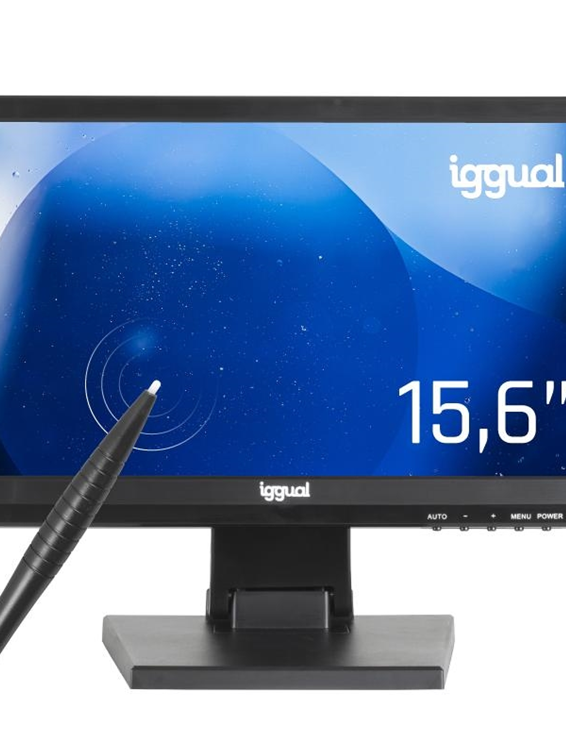 iggual Monitor táctil resistivo 15,6