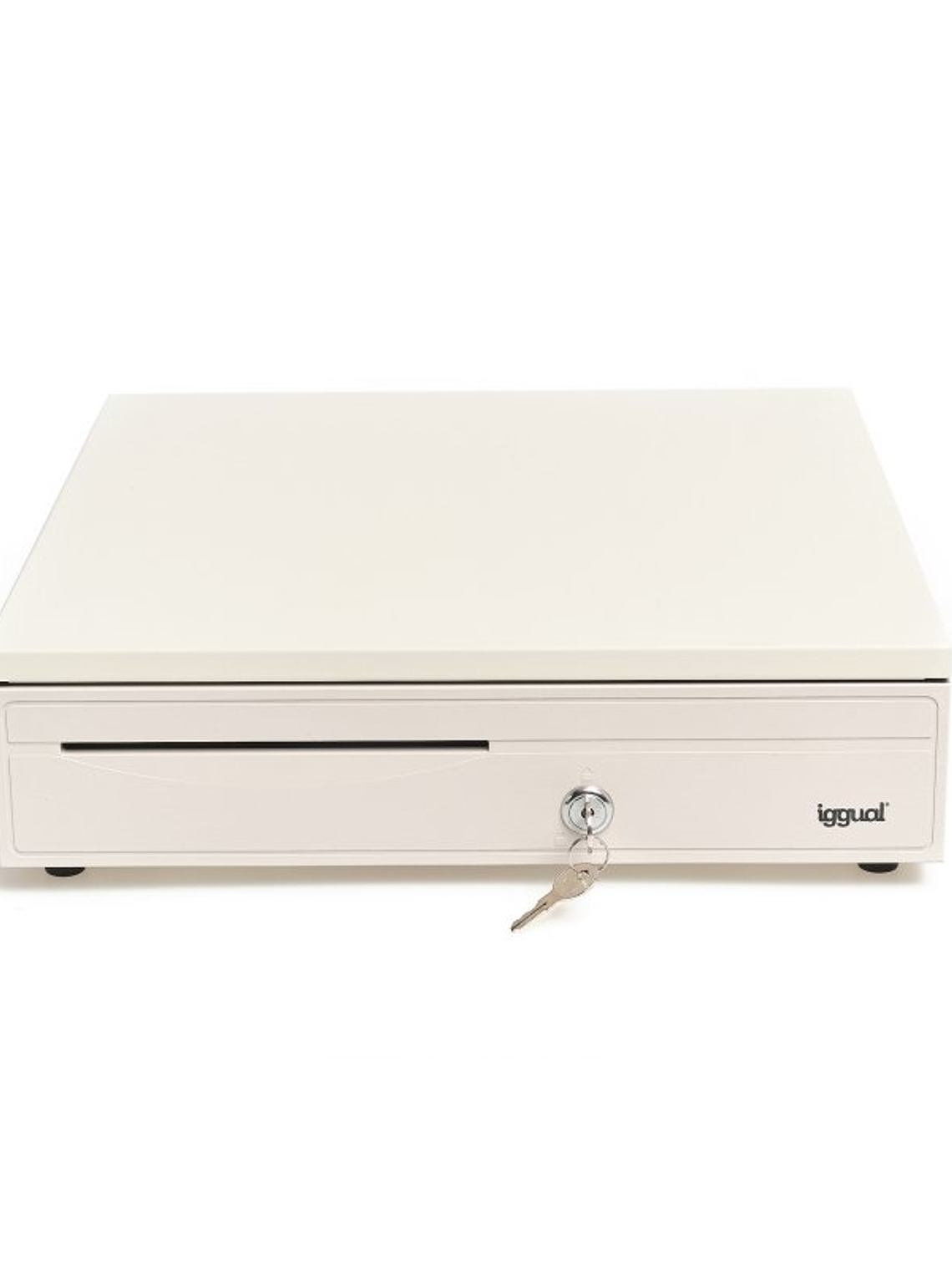 iggual Cajón portamonedas IRON-30W 42cm 5+5 blanco 1