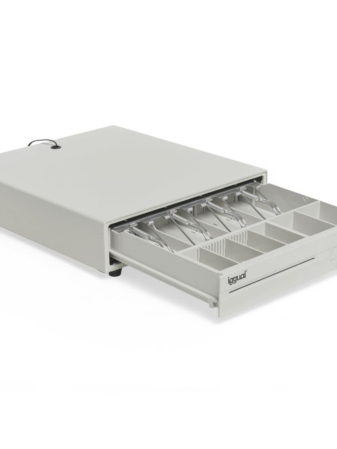 iggual Cajón portamonedas IRON-10W 38cm 4+6 blanco 3