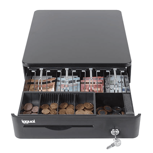 iggual Cajón Portamonedas IRON-10R 38cm 4+5 negro