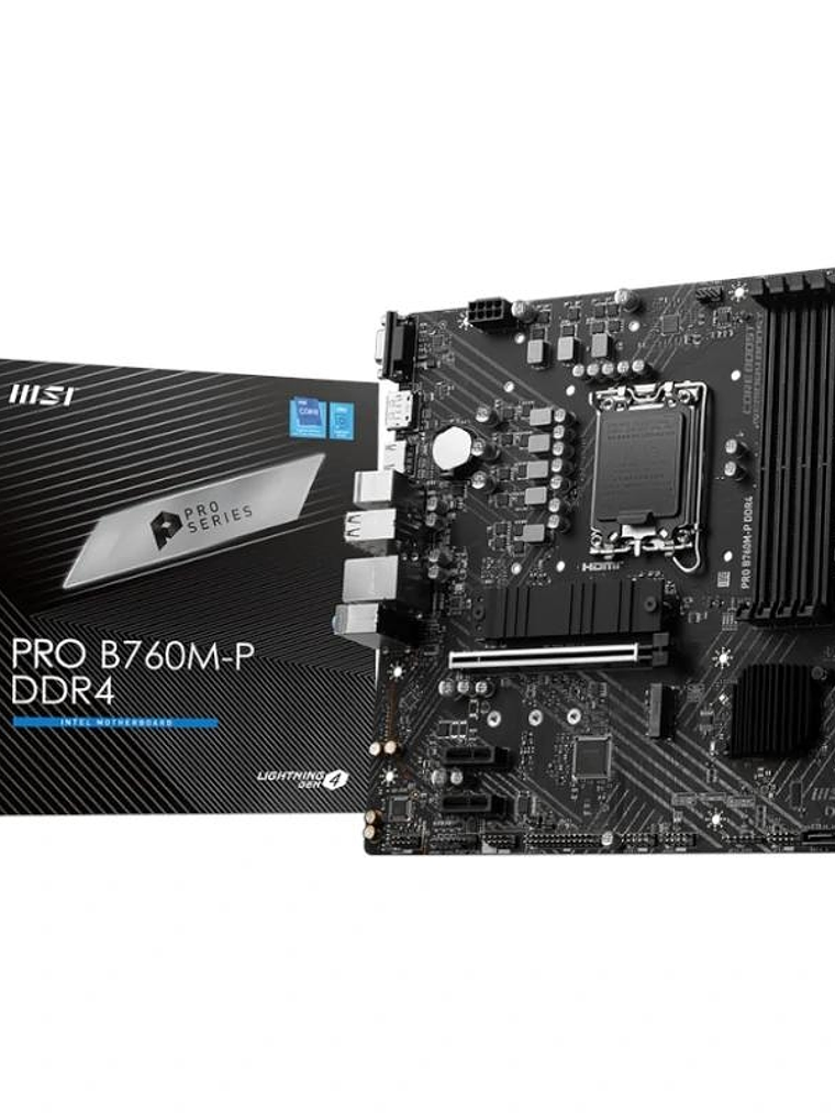 MSI Placa Base PRO B760M-P DDR4 mATX LGA1700 1