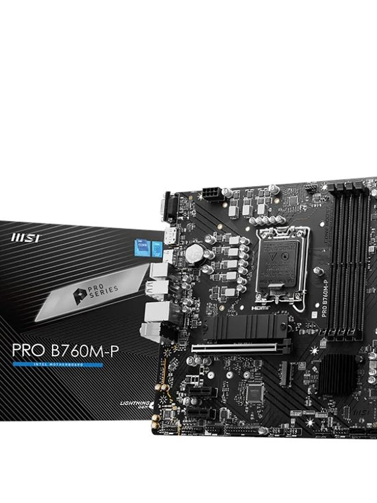 MSI Placa Base PRO B760M-P DDR5 mATX LGA1700 1