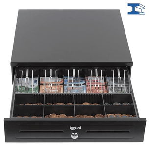 iggual Cajón portamonedas IRON-HD 41cm 5+8 negro