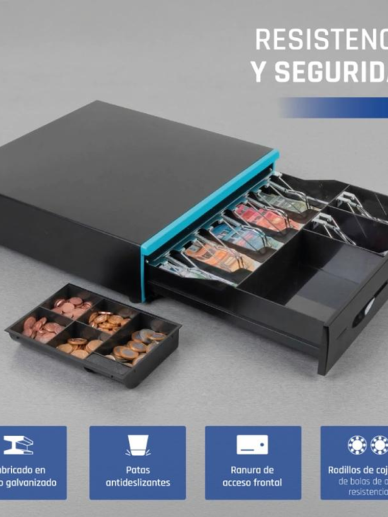iggual Cajón Portamonedas IRON-30B 42cm 5+7/7+5 3