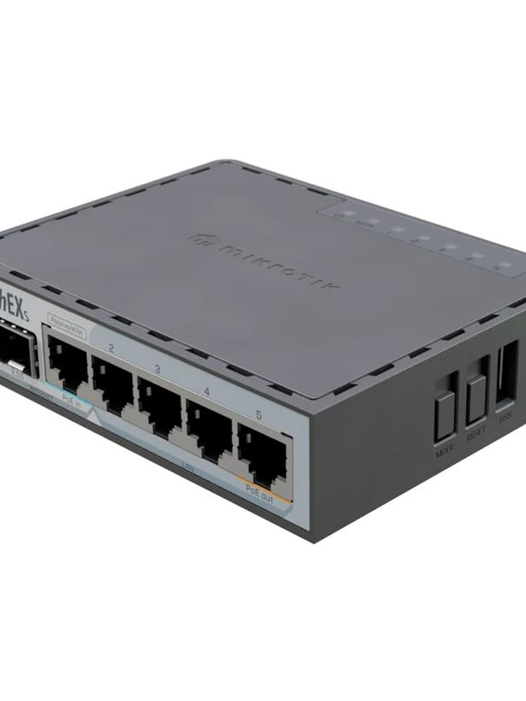 Mikrotik E60iUGS hEX Router 5xGbE PoE-I/O 1x2.5SFP 2