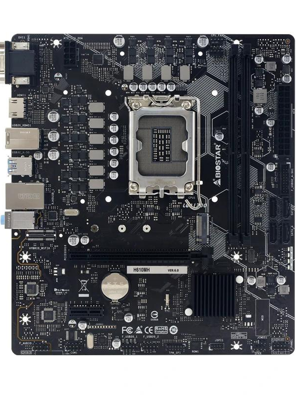 Biostar Placa Base H610MH D5 mATX LGA1700 2