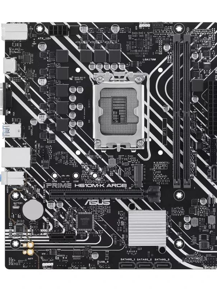 ASUS Placa Base PRIME H610M-K DDR5 ARGB mATX 1700 2