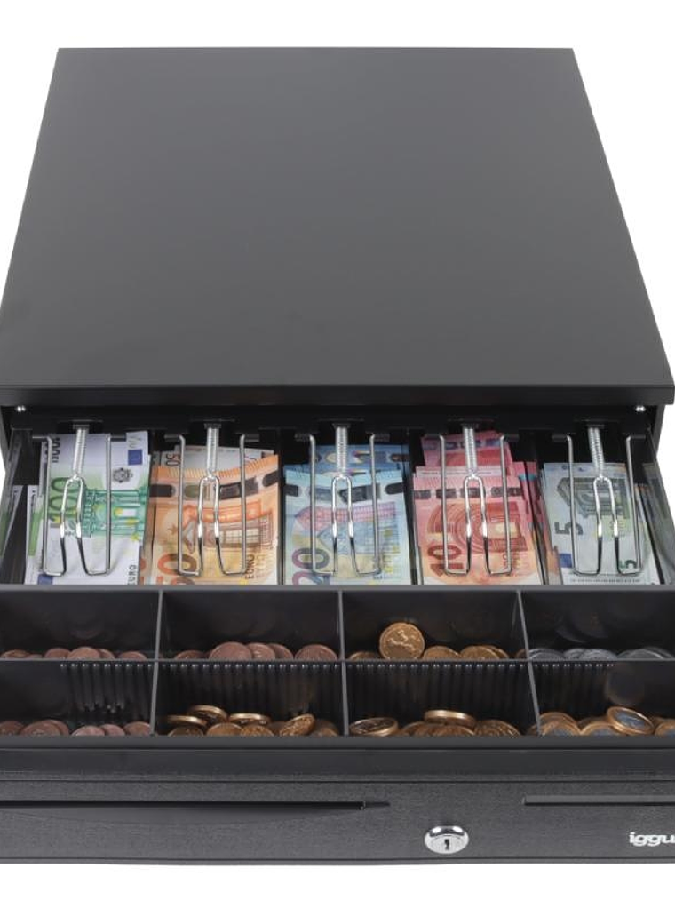 iggual Cajón portamonedas IRON-20 42cm 4+8 negro 1