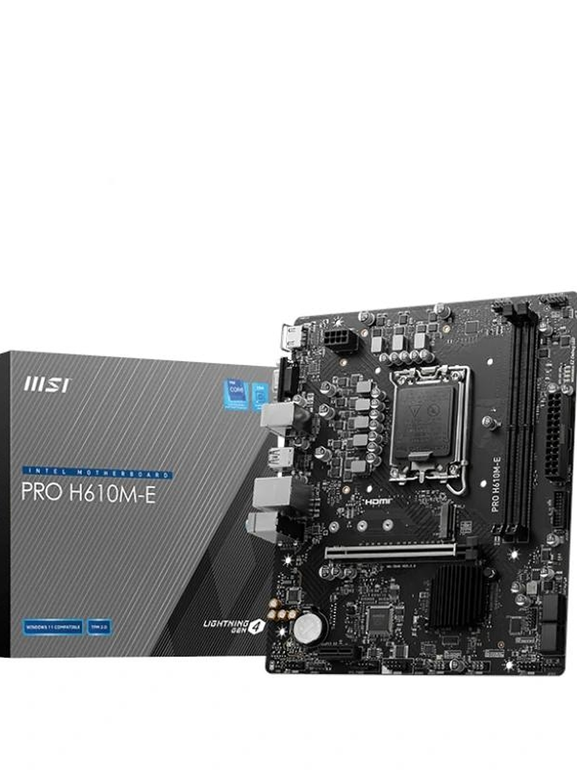 MSI Placa Base PRO H610M-E DDR5 mATX 1700 1