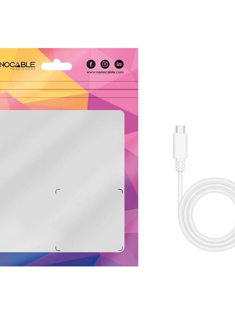 Nanocable Cable USB 3.1 Gen2 USB-C/A 1 M Blanco 2