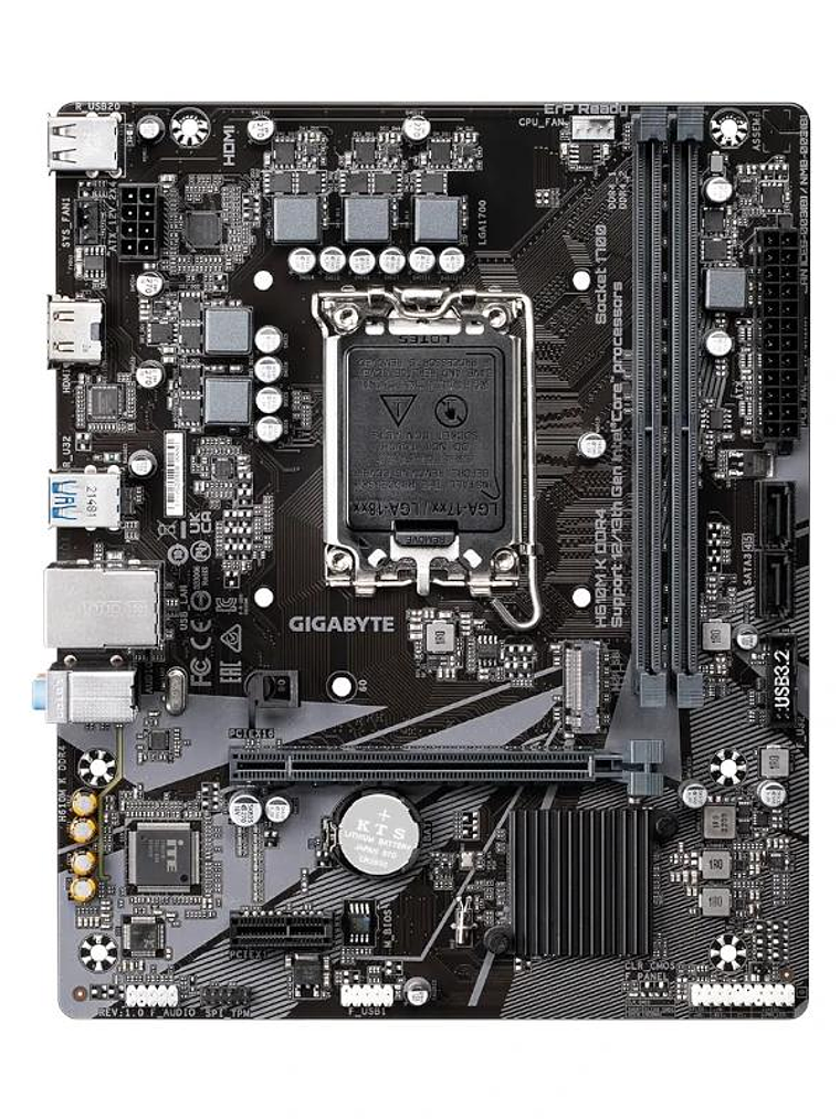 Gigabyte Placa Base H610M K DDR4  mATX 1700 2