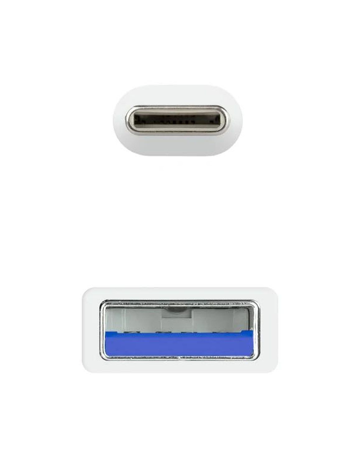 Nanocable Cable USB 3.1 Gen2 USB-C/A 1 M Blanco 3