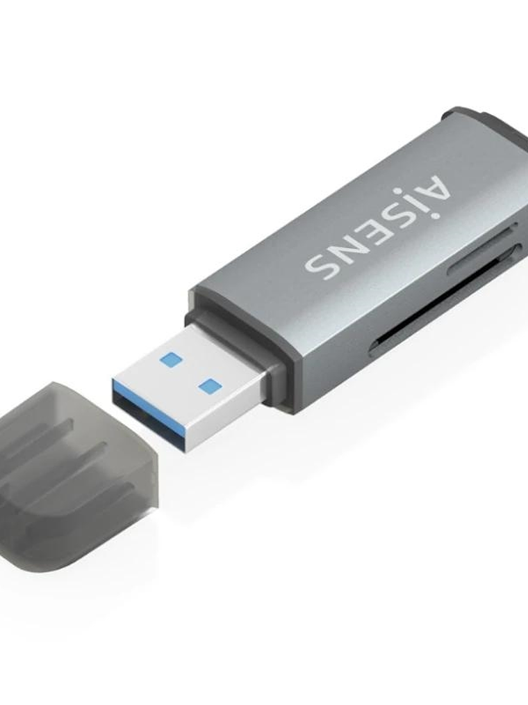 Aisens Lector Tarjetas SD MSD MMC RS-MMC MMCM USBA 1