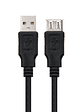 Nanocable Cable USB 2.0, tipo A/M-A/H, Negro, 3m - Miniatura 2
