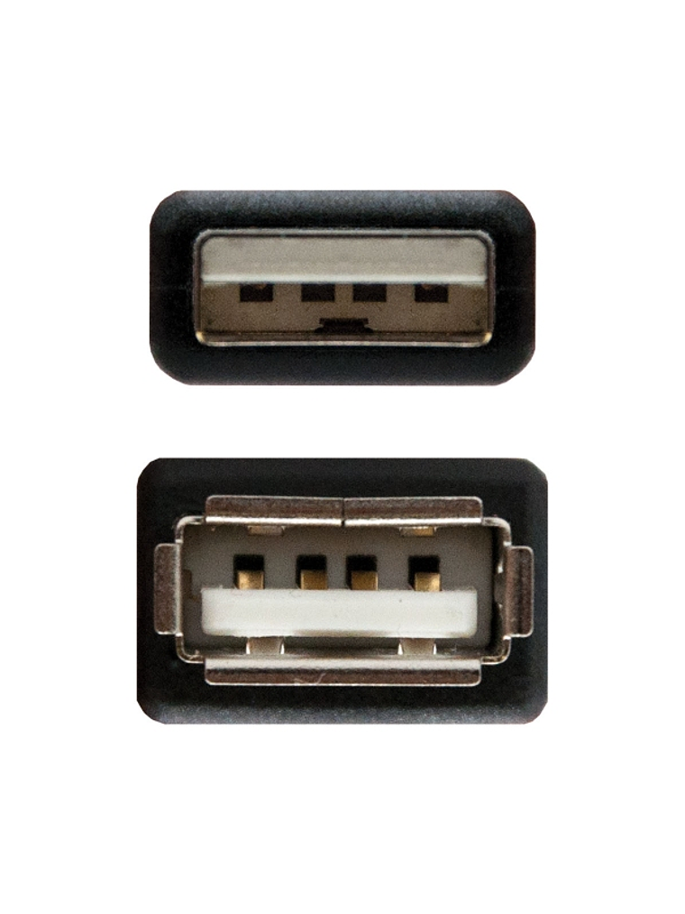 Nanocable Cable USB 2.0, tipo A/M-A/H, Negro, 3m 3