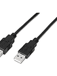 Nanocable Cable USB 2.0 Tipo-A M/H P Negro 1,8 m - Miniatura 1