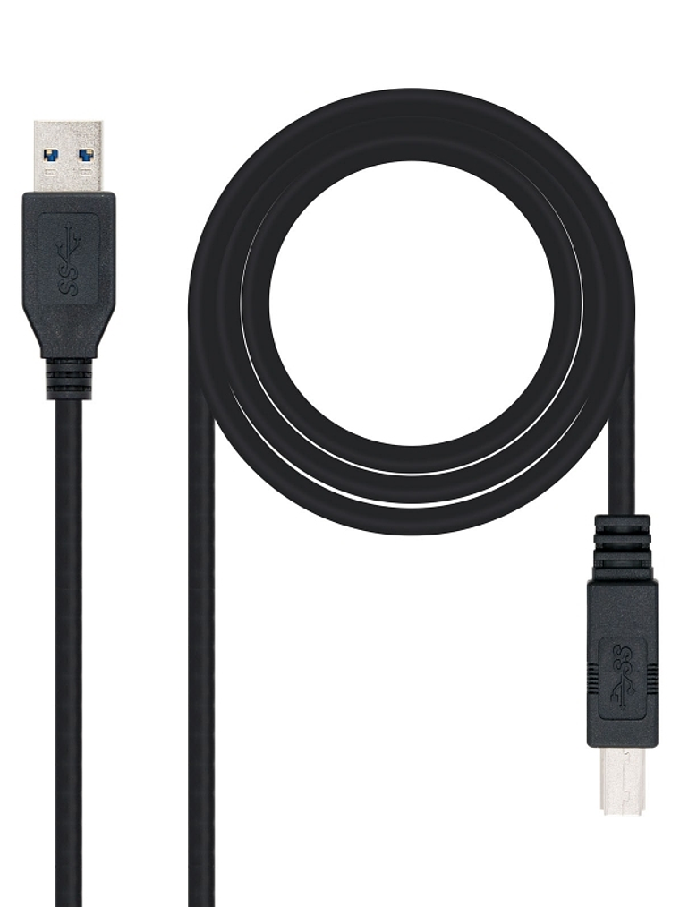 Nanocable Cable USB 3.0, impresora A/M-B/M, 2m 1