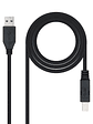 Nanocable Cable USB 3.0, impresora A/M-B/M, 2m - Miniatura 1