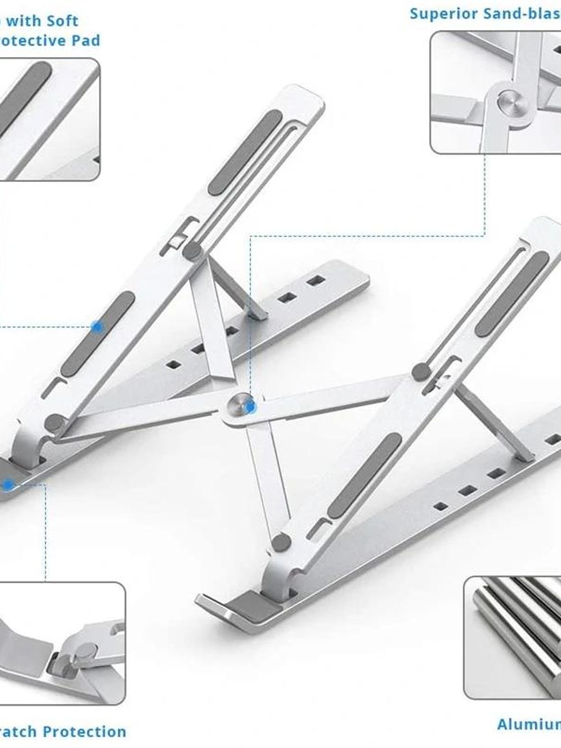 Ewent EW1266 soporte portátil viaje aluminio 17