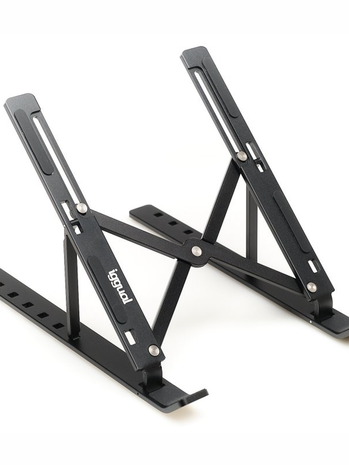 iggual Soporte elevador plegable portátil 17 negro 1