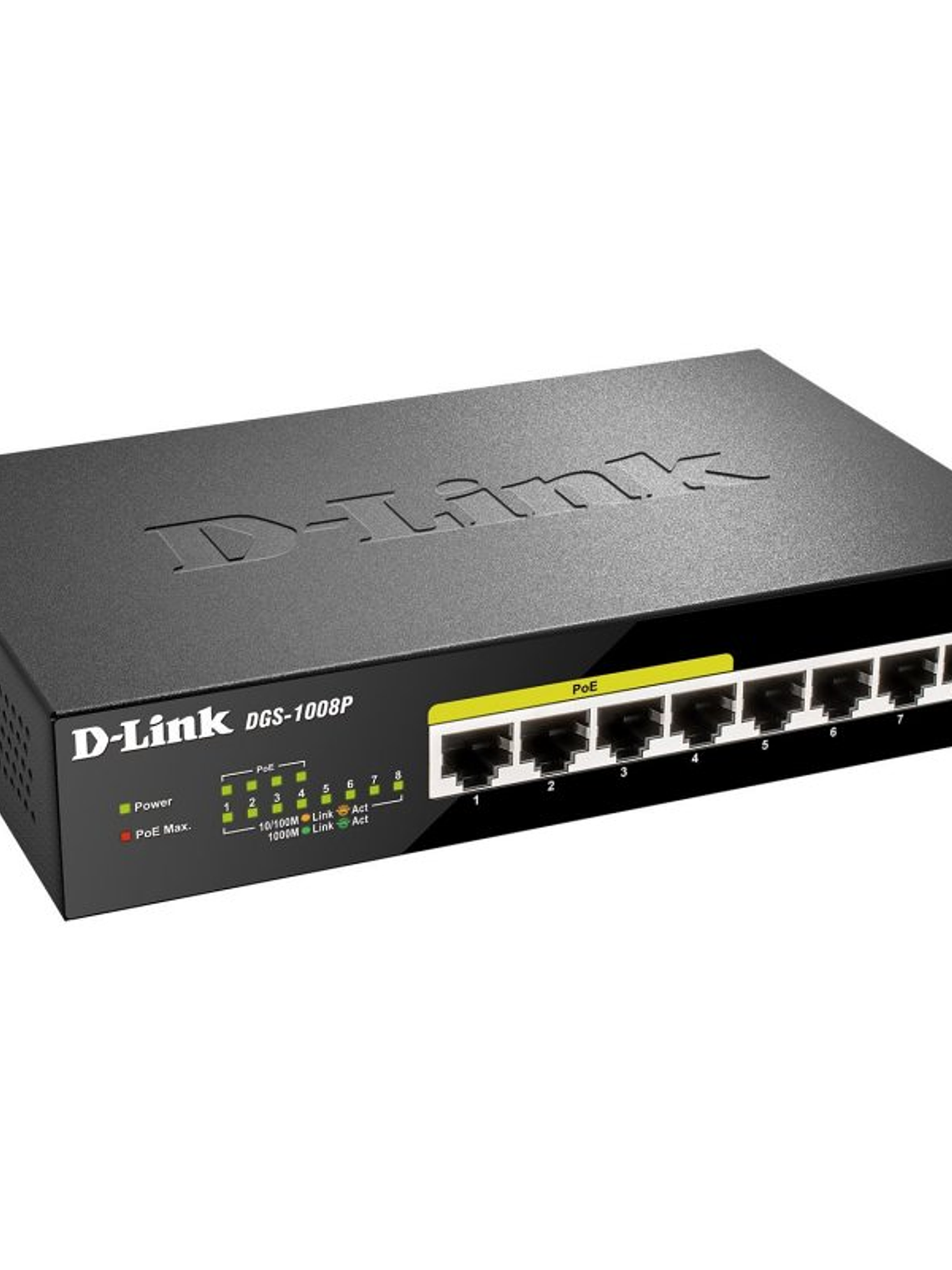 D-Link DGS-1008P Switch 8xGB 4xPoE 2