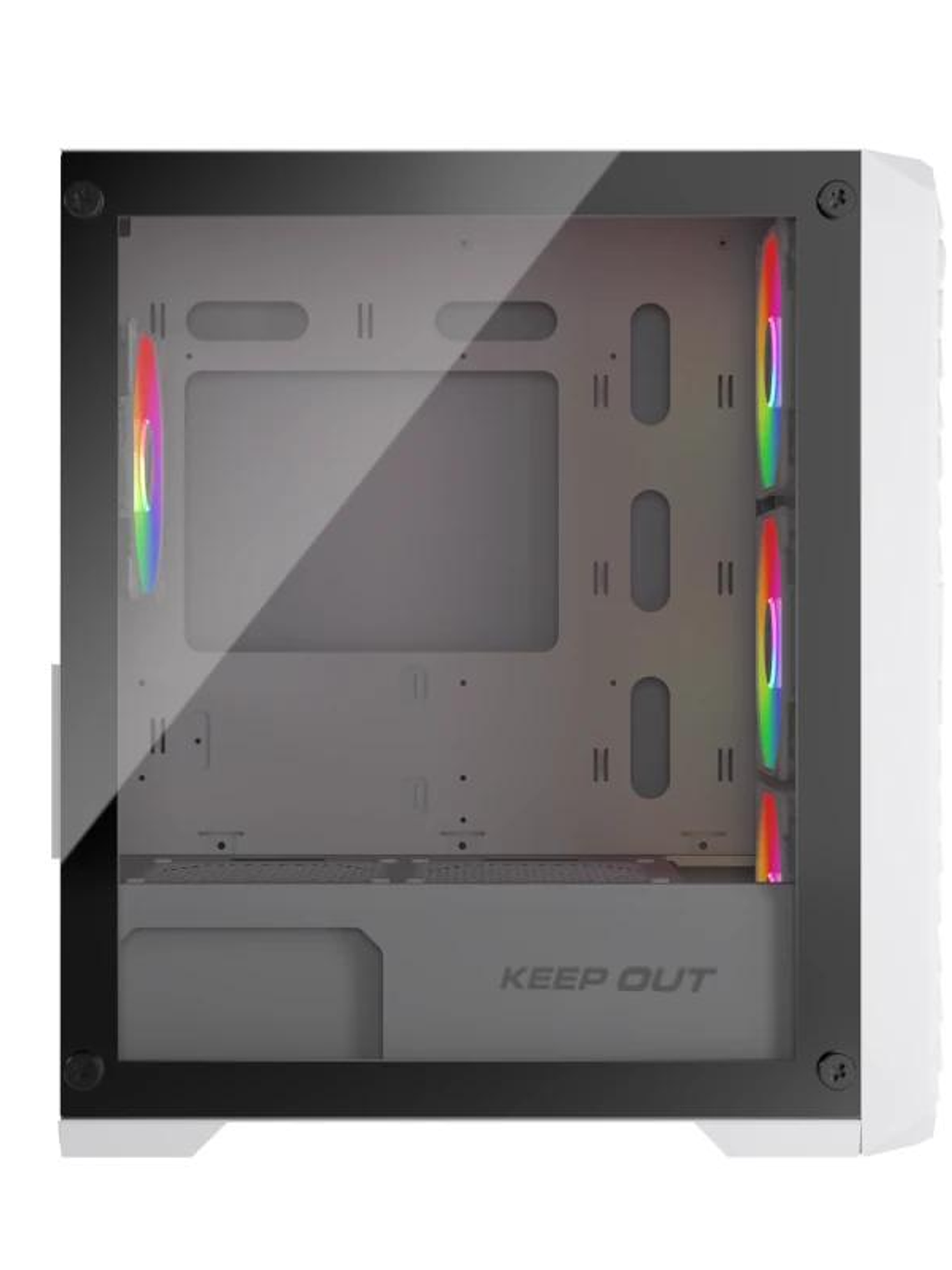 Keep Out Caja M-Atx XC-220W 4FANS Usb3.0 White 3