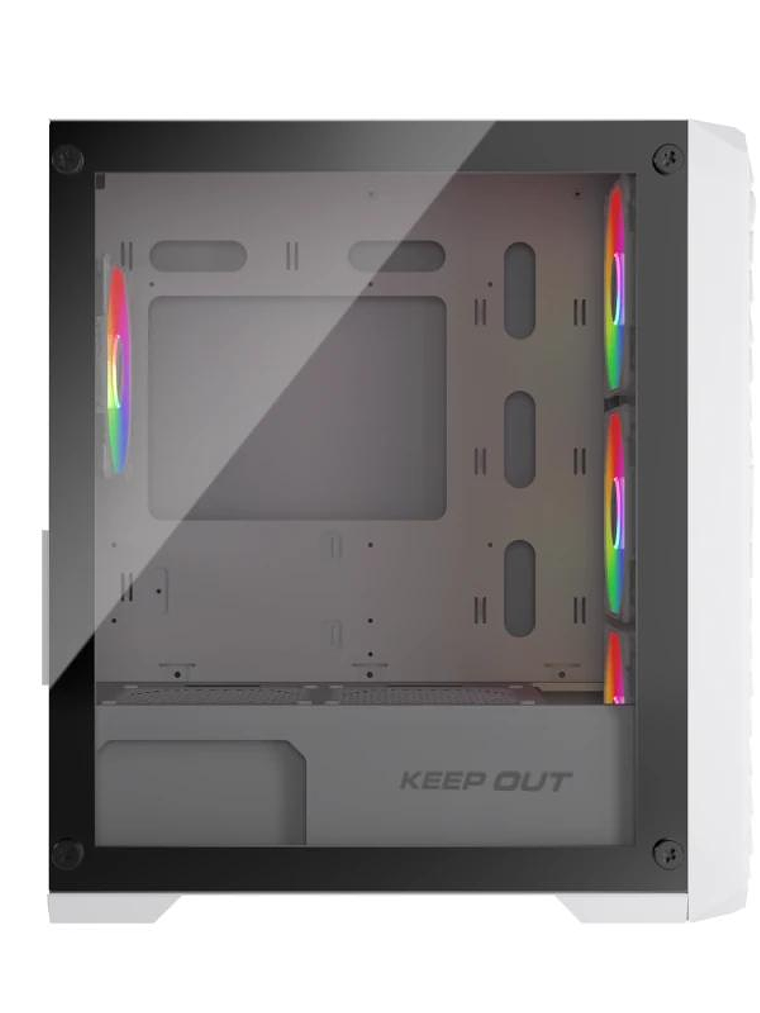 Keep Out Caja M-Atx XC-220W 4FANS Usb3.0 White 3