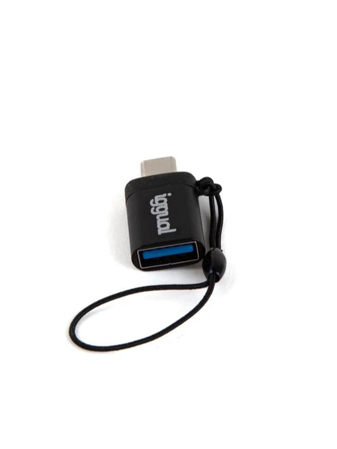 iggual Adaptador USB OTG tipo C a USB-A 3.1 negro 3