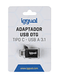 iggual Adaptador USB OTG tipo C a USB-A 3.1 negro - Miniatura 4