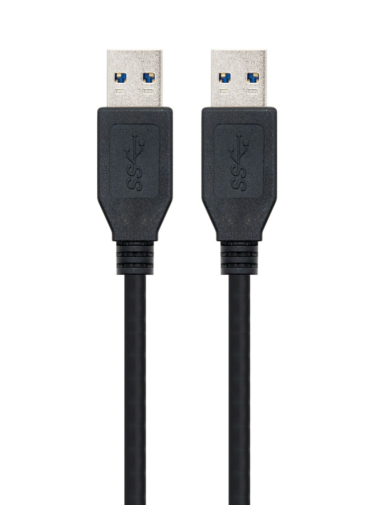 Nanocable Cable USB 3.0, tipo A/M-A/M, Negro, 1m 2