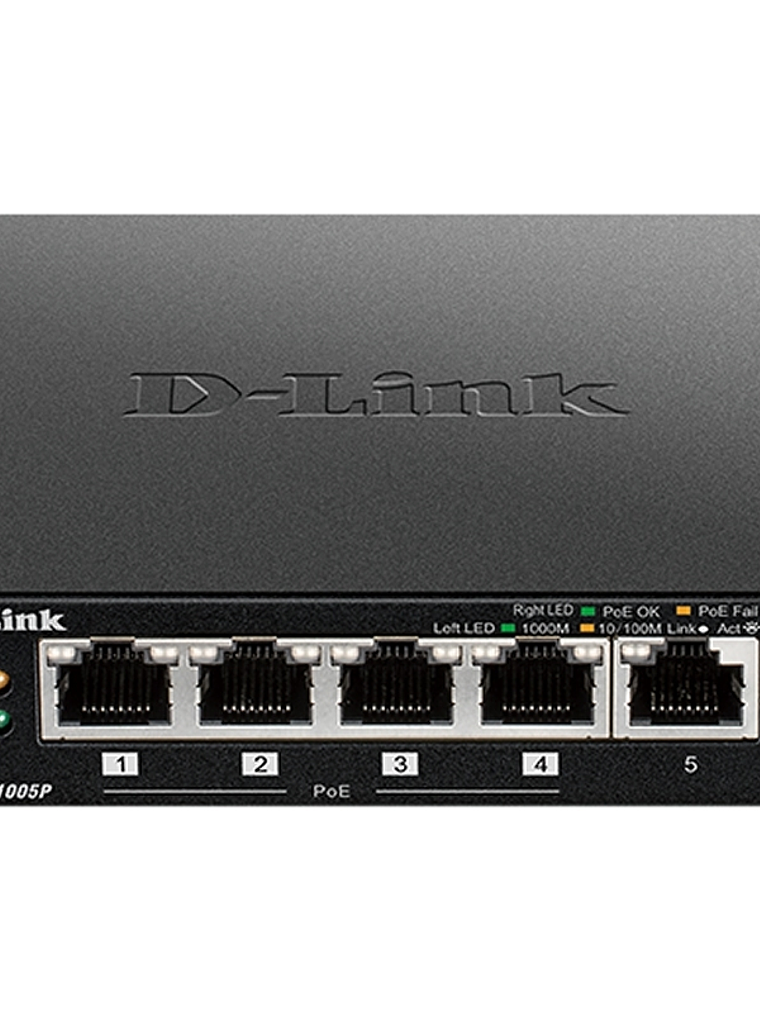 D-Link DGS-1005P Switch 5xGB 4xPoE 1