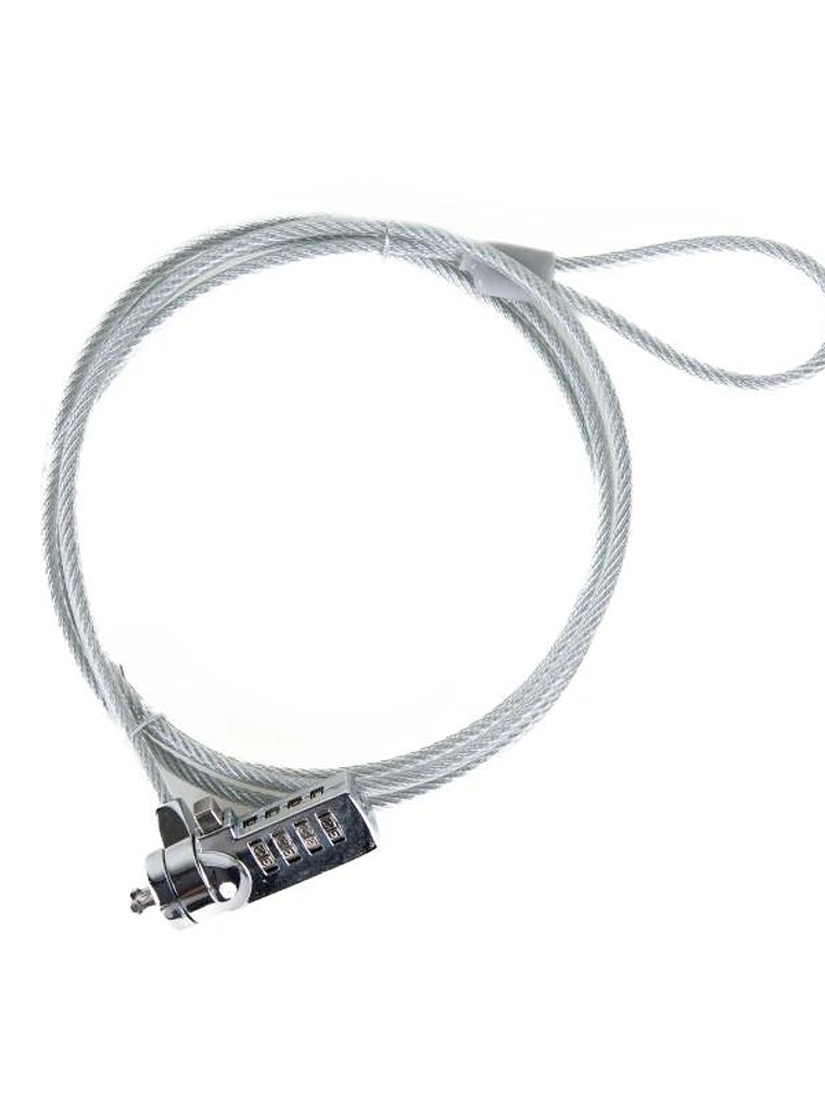 iggual Cable seguridad candado 4 dígitos SECURE 4D 1