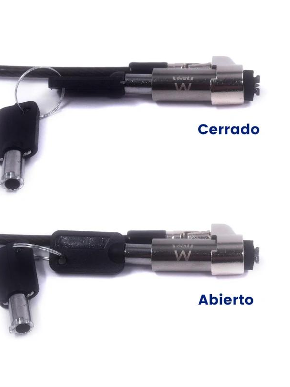 EWENT Cable Seguridad Nano con Llave 2