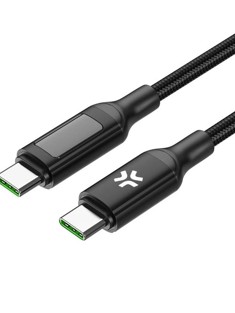 Celly Cable UsbC-UsbC2  2Mt Led BK 100w 1