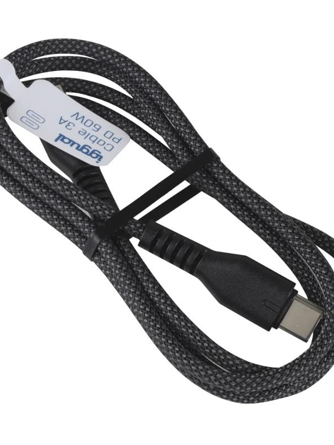 iggual Cable USB-C a tipo C 60W 3A 100 cm trenzado 2