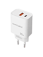 Nanocable Cargador USB-C/PD+USB-A/QC 30W Blanco - Miniatura 1
