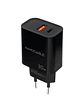 Nanocable Cargador USB-C/PD+USB-A/QC 30W Negro - Miniatura 2