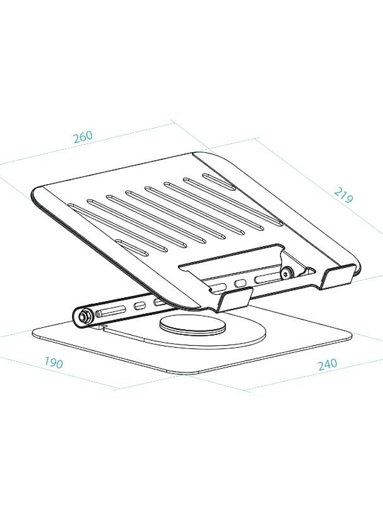 Tooq Soporte mesa 360º dispositivos 11-17