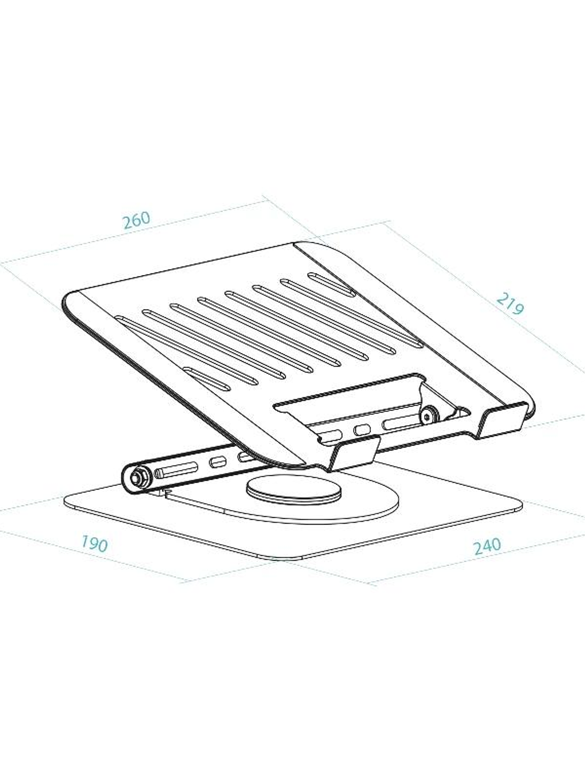 Tooq Soporte mesa 360º dispositivos 11-17