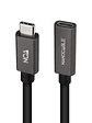Nanocable Cable USB 3.2 Gen2 USB-C M/H 1,5 M Negro - Miniatura 2