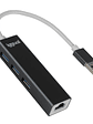 iggual Hub USB-A 3 puertos USB 3.0 + RJ45 Gigabit - Miniatura 1