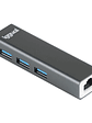 iggual Hub USB-A 3 puertos USB 3.0 + RJ45 Gigabit - Miniatura 3