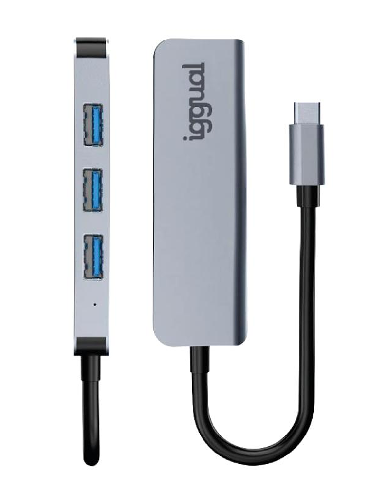iggual Hub USB 3.0 tipo C x 4 puertos USB-A 3.0 3