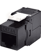 WP Keystone Cat. 6a UTP RJ45/Hembra  Negro - Miniatura 1